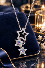 Celestial Star Crystal Bracelet – Luxury Silver