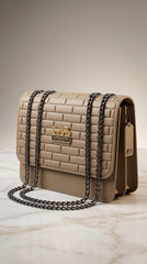 Luxury Quilted Shoulder Handbag with Chain Strap – Elegant Women’s Bag